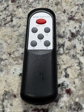 HDMI Switch remote with on/off and 5 buttons Good working condition